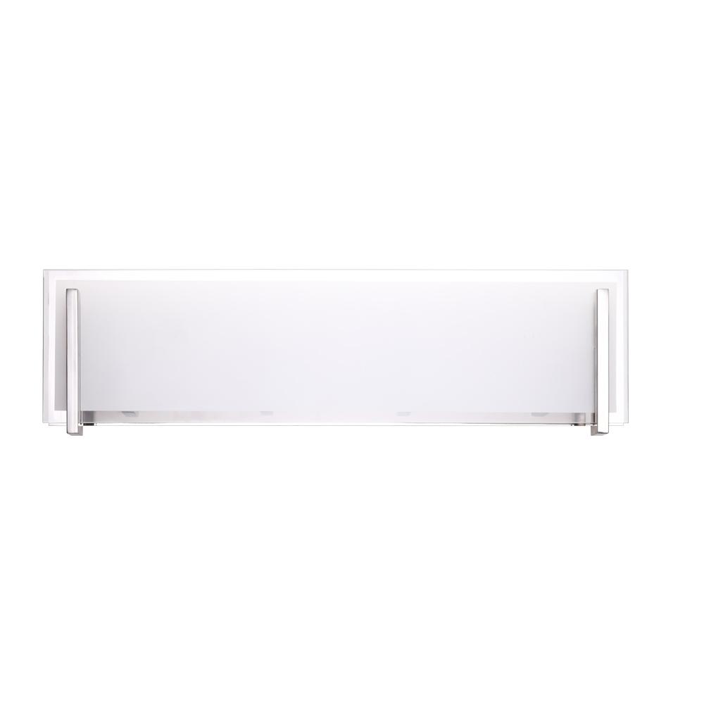 24" 4X40WG9 Vanity Light in Chrome finish with white opal glass : Dimensions L23.8"W3"H5