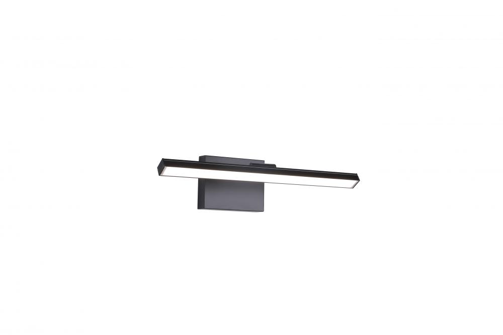 18", 10 W 3CCT, 3000K,4000K,5000K Vanity light in Black finish