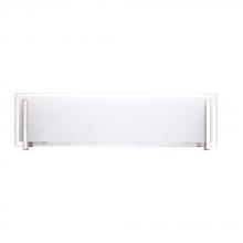 Lit Up Lighting LIT4824CH-OP - 24" 4X40WG9 Vanity Light in Chrome finish with white opal glass : Dimensions L23.8"W3"H5