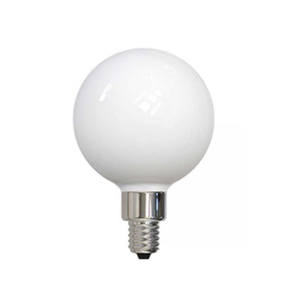 LED Filament Lamp G16.5 S4 E12 Base 5W 320Â° 120V 30K Soft White Dim 450 LM Standard