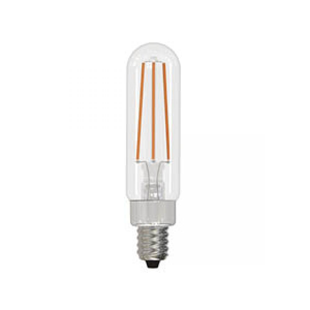 LED Filament Lamp T6 E12 Base 4.5W 120V 30K 450LM Clear Vertical Dim Sta ndard DESIGN