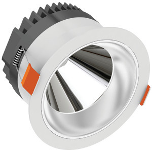 VELOCE 6IN 18W 120-277V 3500K 45Â° SILVER BAFFLE CLEAR ROUND 2030lm