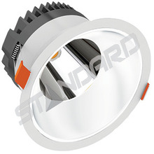 Stanpro (Standard Products Inc.) 64794 - VELOCE 8IN 26W 120-277V 3500K 45Â° WHITE BAFFLE CLEAR ROUND 2800lm