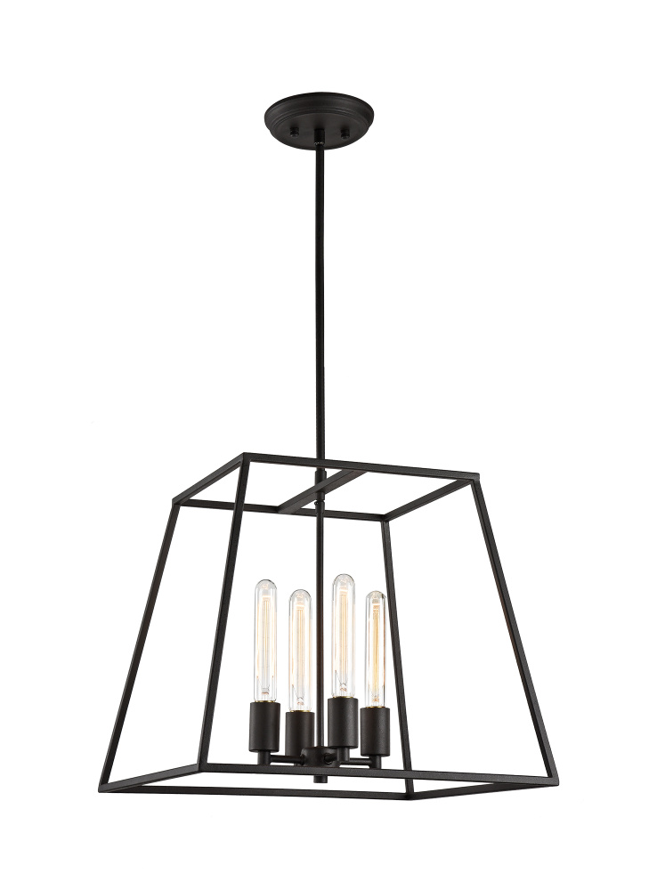 Candor Rusty Black Chandelier