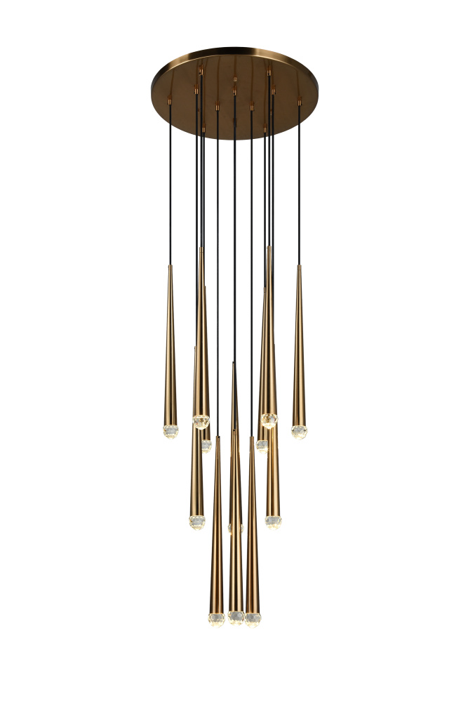 Renaie Aged Gold Brass Pendant