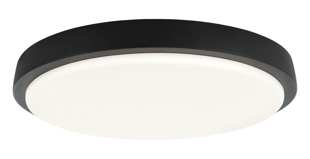 Zane Matte Black Flush Mounts