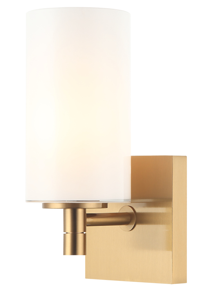 Candela Aged Gold Brass Wall Sconce