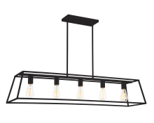 Matteo Lighting C57015RB - Candor Rusty Black Chandelier