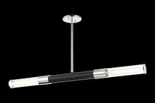 Matteo Lighting C61202MBCH - Tubo Matte Black + Chrome Pendant