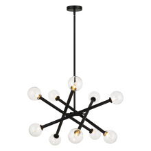 Matteo Lighting C64610BKCL - Matchstix Black Pendant