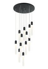 Matteo Lighting C65812MB - Aydin Matte Black Pendant