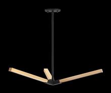 Matteo Lighting C66803MBCH - Asterisk Matte Black + Chrome Pendant