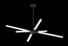 Matteo Lighting C66806MBAG - Asterisk Matte Black + Aged Gold Brass Pendant