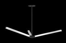 Matteo Lighting C66812MBCH - Asterisk Matte Black + Chrome Pendant