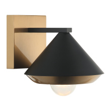 Matteo Lighting S06801MBAG - Velax Matte Black Wall Sconce