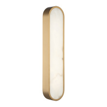 Matteo Lighting W05922AG - Marblestone Aged Gold Brass Wall Sconce