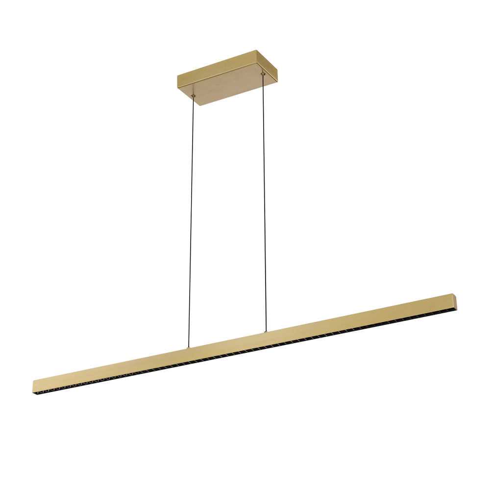 ZOLA LED Linear Dot Fixture in a Brass finish featuring Adjustable LED Light Colour