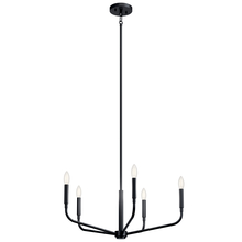 Kichler 52717BK - Madden 26 Inch 5 Light Chandelier in Black