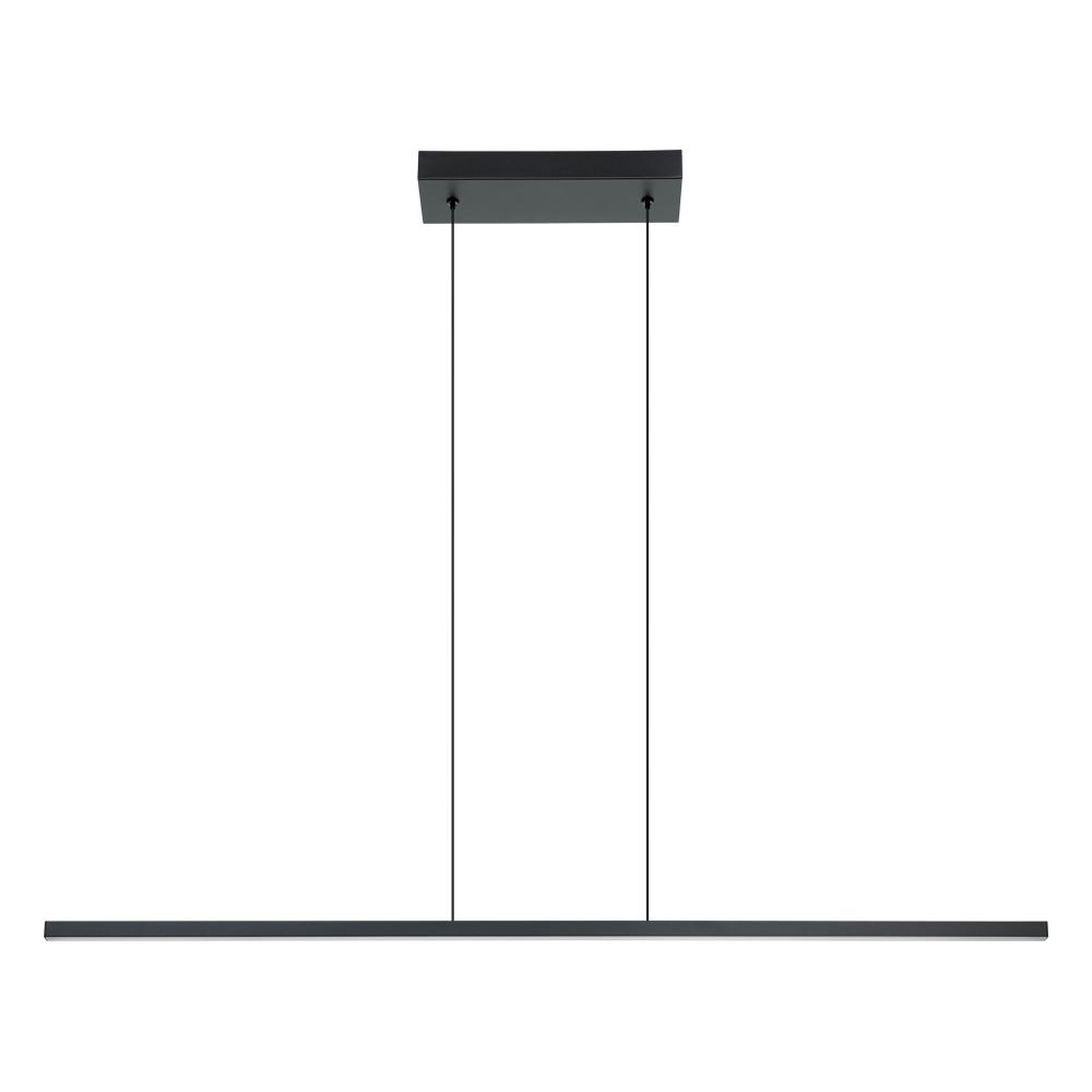 1 LT Integrated LED Linear Pendant w/ Black Finish & White Diffuser