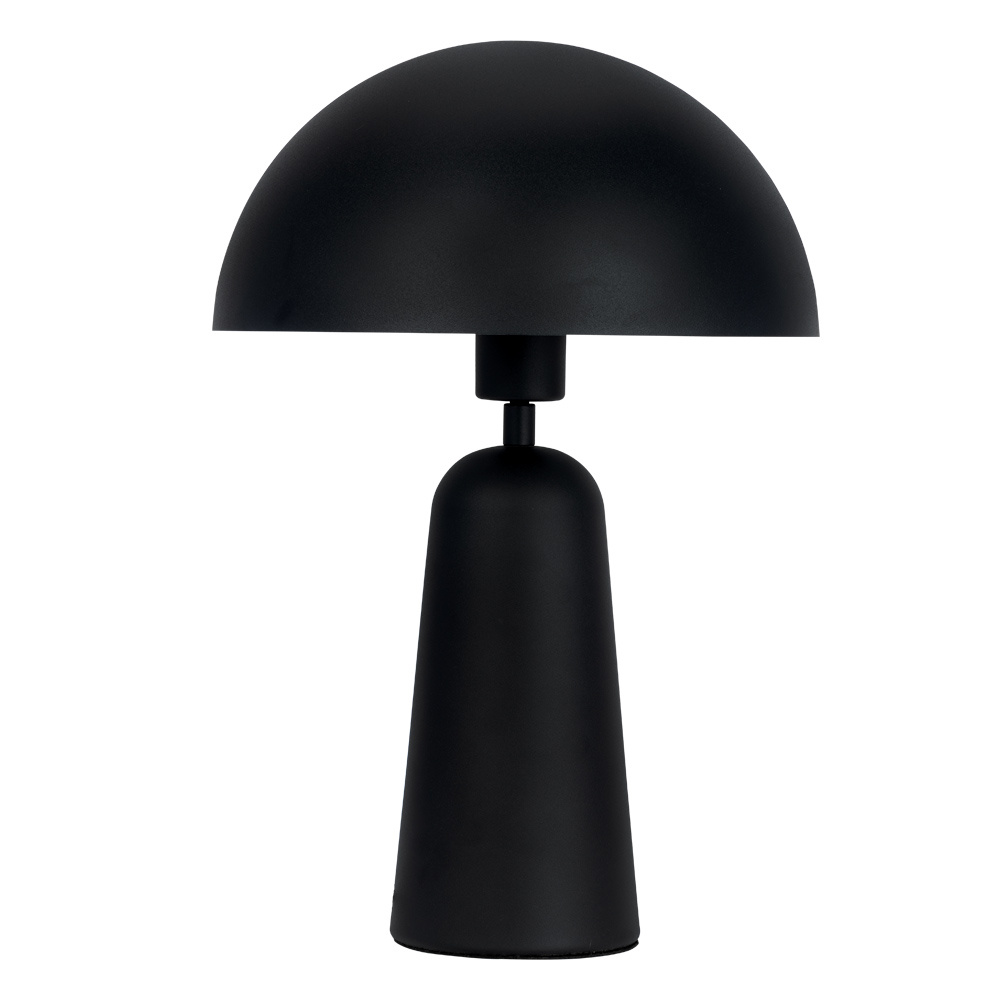 1 LT Table Lamp Black w/ White Interior Metal Shade