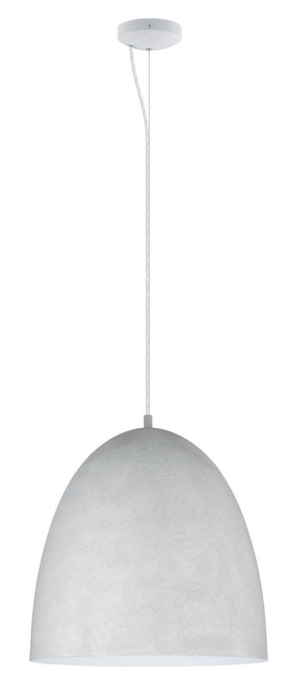 1 LT Pendant w/ Grey Finish & Grey Shade