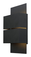 Eglo Canada 200886A - 2 LT Integrated LED Outdoor Wall Light w/ a Matte Black Finish