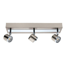 Eglo Canada 201734A - 3 LT Integrated LED Track Light w/ Matte Nickel & Chrome Finish & Adjustable Lamp Heads