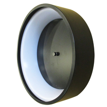 Eglo Canada 202106A - 1 LT Integrated LED Ceiling Light w/ Black Finish & Black & White Shade, Smoked Diffuser