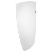 Eglo Canada 202948A - 1 LT Wall Light w/ Matte Nickel Finish & White Glass Shade