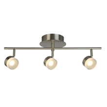 Eglo Canada 203998A - 3 LT Integrated LED Track Light w/ Brushed Nickel Finish & Adjustable Lamp Heads