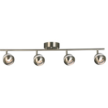 Eglo Canada 204013A - 4 LT Integrated LED Track Light w/ Brushed Nickel Finish & Adjustable Lamp Heads