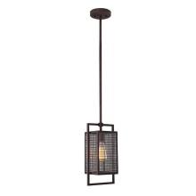 Eglo Canada 204549A - 1 LT Outdoor Wall Light w/ Rust Color Finish & Clear Glass Shade