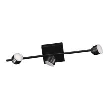 Eglo Canada 204761A - 3 LT Integrated LED Track Light w/ Black Finish & Adjustable Lamp Heads