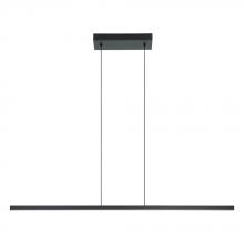 Eglo Canada 206046A - 1 LT Integrated LED Linear Pendant w/ Black Finish & White Diffuser