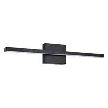 Eglo Canada 206229A - 1 LT LED Bath/Vanity Light w/ Black Finish & White Acrylic Diffuser