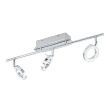Eglo Canada 31361A - 3 LT Integrated LED Fixed Track Light w/ Chrome Finish & Adjustable Lamp Heads