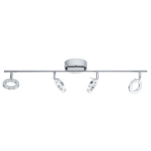 Eglo Canada 31362A - 4 LT Integrated LED Fixed Track Light w/ Chrome Finish & Adjustable Lamp Heads