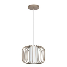 Eglo Canada 900867A - 1 LT Pendant w/ Sandy Finish & White Shade